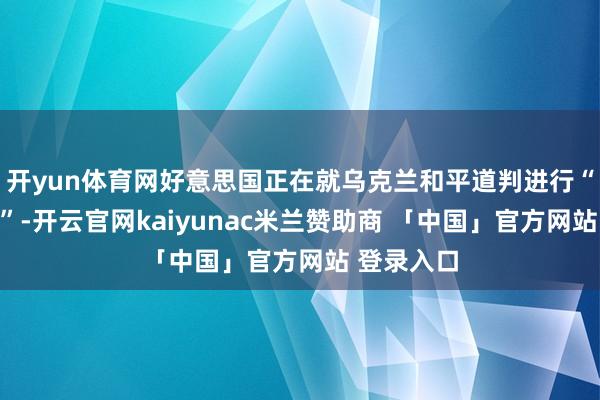 开yun体育网好意思国正在就乌克兰和平道判进行“穿梭社交”-开云官网kaiyunac米兰赞助商 「中国」官方网站 登录入口