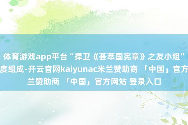体育游戏app平台“捍卫《荟萃国宪章》之友小组”由极端20个国度组成-开云官网kaiyunac米兰赞助商 「中国」官方网站 登录入口