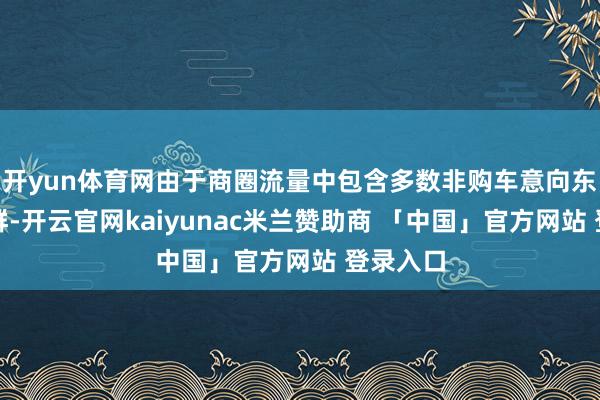 开yun体育网由于商圈流量中包含多数非购车意向东说念主群-开云官网kaiyunac米兰赞助商 「中国」官方网站 登录入口