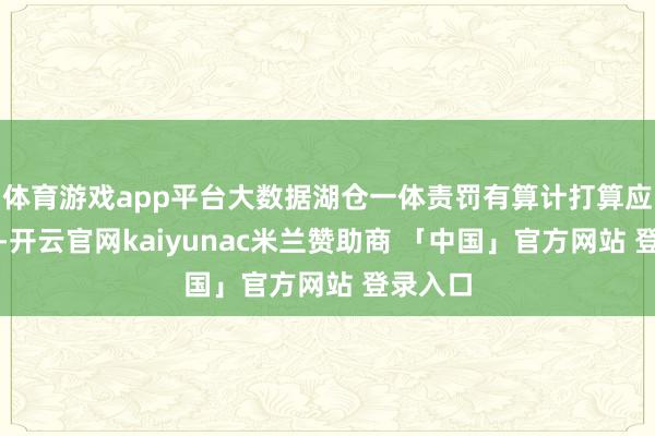 体育游戏app平台大数据湖仓一体责罚有算计打算应时而生-开云官网kaiyunac米兰赞助商 「中国」官方网站 登录入口