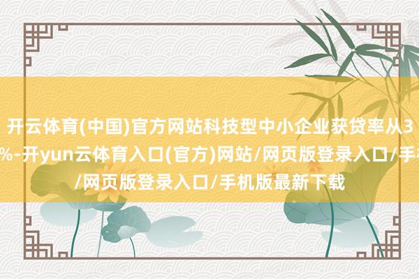 开云体育(中国)官方网站科技型中小企业获贷率从35%擢升至50%-开yun云体育入口(官方)网站/网页版登录入口/手机版最新下载