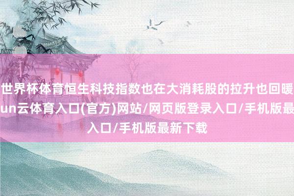 世界杯体育恒生科技指数也在大消耗股的拉升也回暖了-开yun云体育入口(官方)网站/网页版登录入口/手机版最新下载